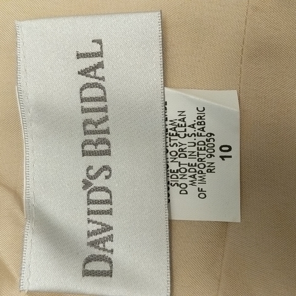 NWT David's Bridal Strapless Dress Size 10 - Picture 7 of 9